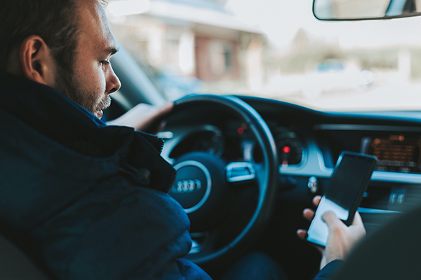 Texting while driving is distracting and takes the focus off the road. 